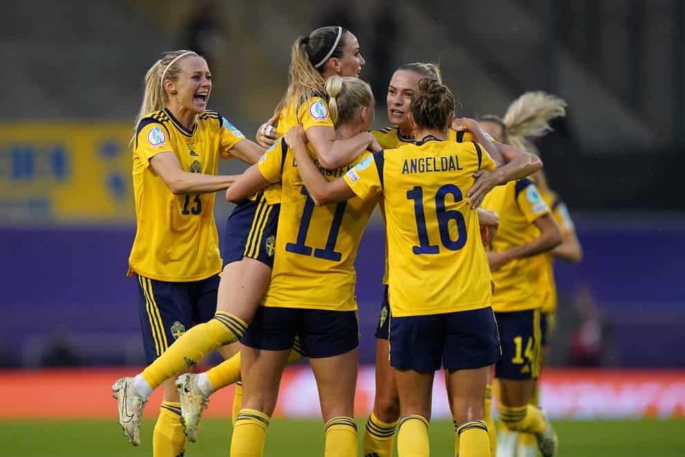 Sweden are through to the semi-finals of Euro 2022 (Tim Goode/PA)