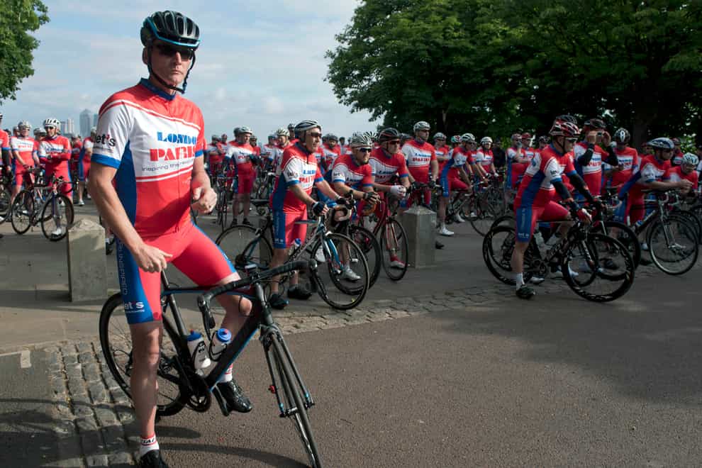 Geoff Thomas has completed several charity rides for Cure Leukaemia but saw his sixth attempt at the Tour de France end early this year (Hannah McKay/PA)