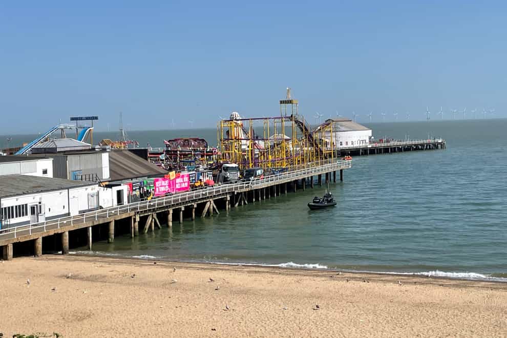 The 21-year-old went missing in water near Clacton Pier on Tuesday – the UK’s hottest day (Sam Russell/PA)