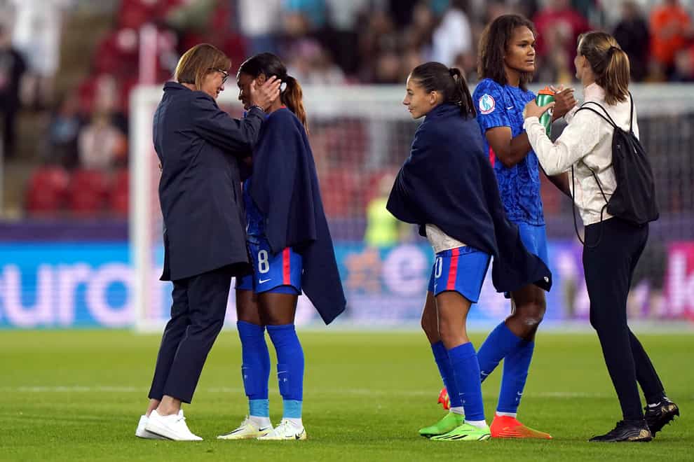 Corinne Diacre said France were “here to build history” after they got past holders the Netherlands to reach the semi-finals of the Women’s Euros for the first time (Tim Goode/PA)