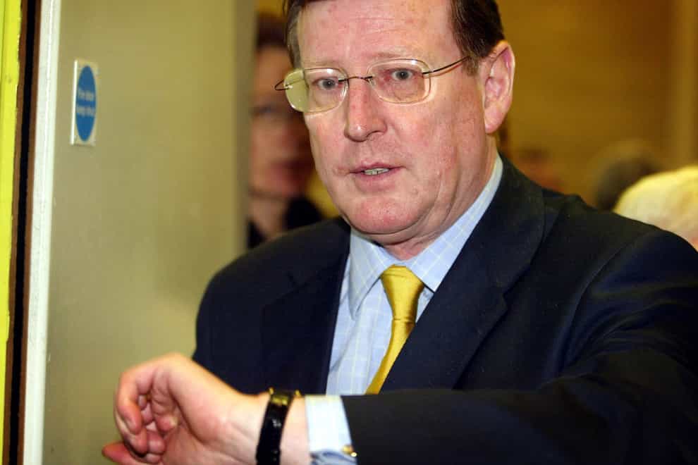 Ulster Unionist Leader David Trimble (Paul Faith/PA)