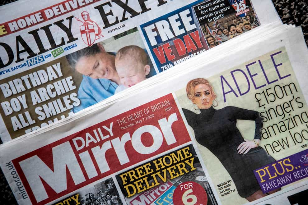 The UK’s largest regional publisher has warned newsprint inflation and reduced demand for advertising is knocking the industry as it reported profits fell by almost a third (PA)