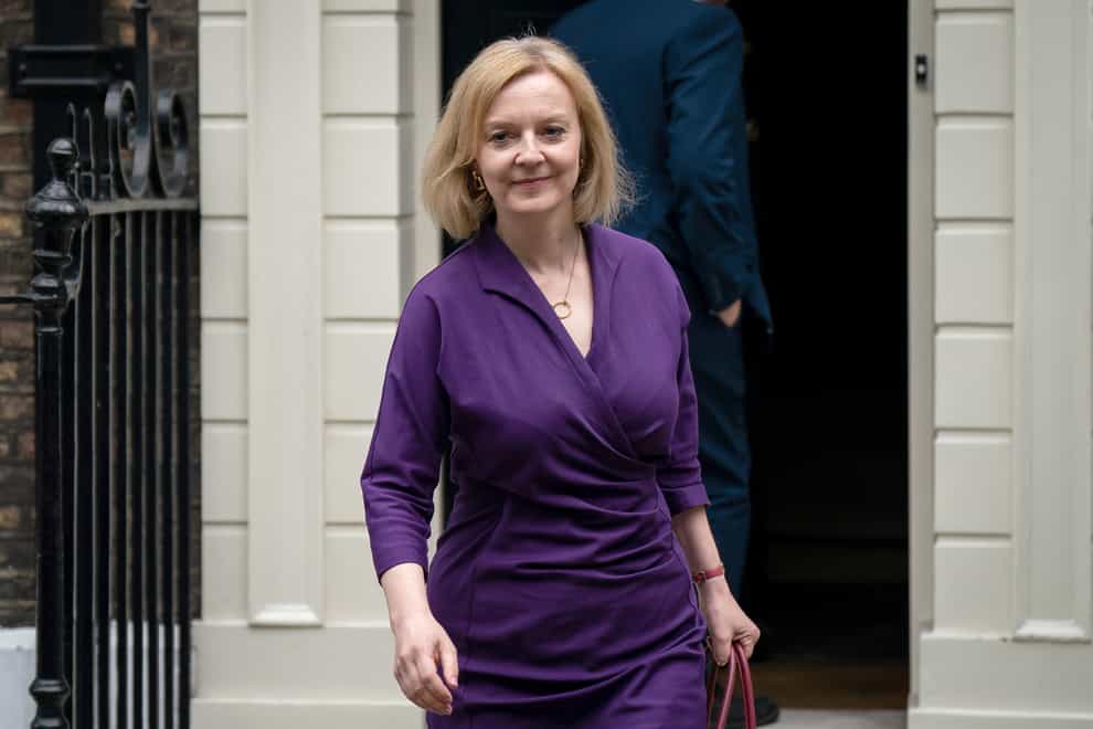 Foreign Secretary and Tory leadership candidate Liz Truss wants police to ‘get back to basics’ (Aaron Chown/PA)