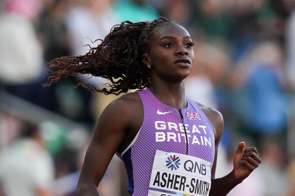England’s Dina Asher-Smith has pulled out of the Birmimgham 2022 Commonwealth Games with a hamstring strain (Martin Rickett/PA Images).