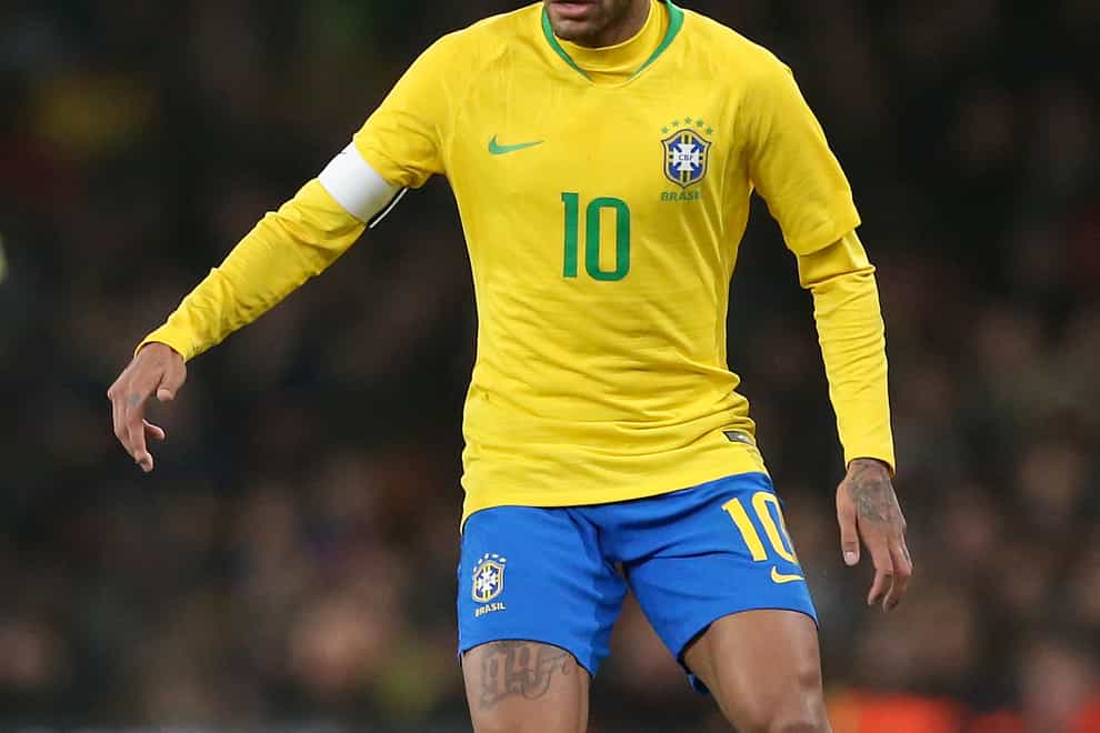 Brazil’s Neymar (Steven Paston/PA)