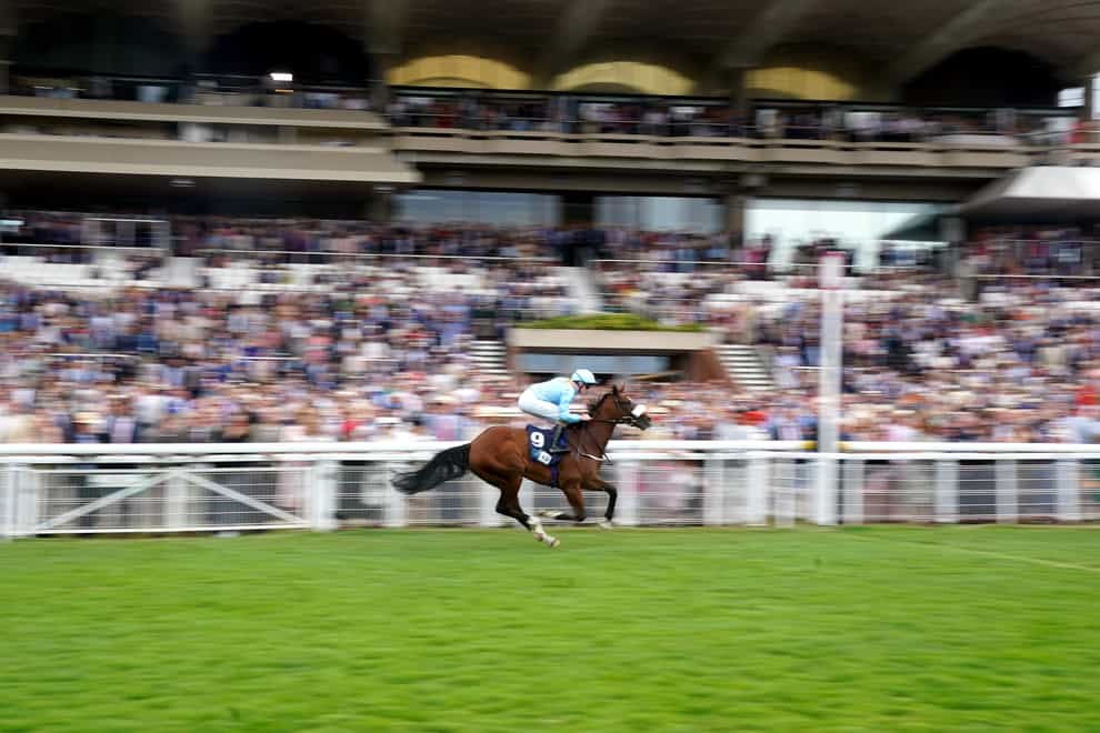 The Platinum Queen ridden by jockey Oisin Orr wins the British EBF Alice Keppel Fillies’ Conditions Stakes on day two of the Qatar Goodwood Festival 2022 at Goodwood Racecourse, Chichester. Picture date: Wednesday July 27, 2022.