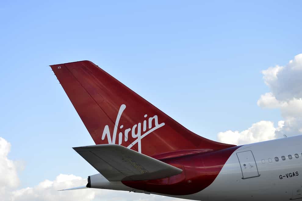 A Virgin Atlantic plane had to be diverted (Hannah McKay/PA)