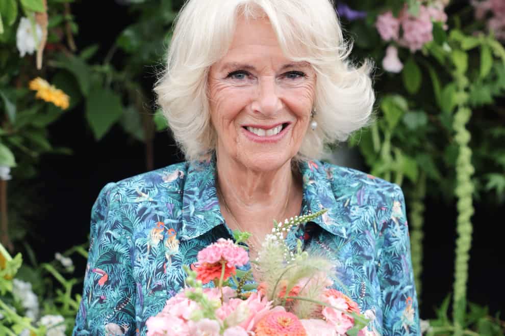 The Duchess of Cornwall during her visit and tour of the Sandringham Flower Show at Sandringham House in Norfolk. She has highlighted reading as important for children (Chris Jackson/PA)