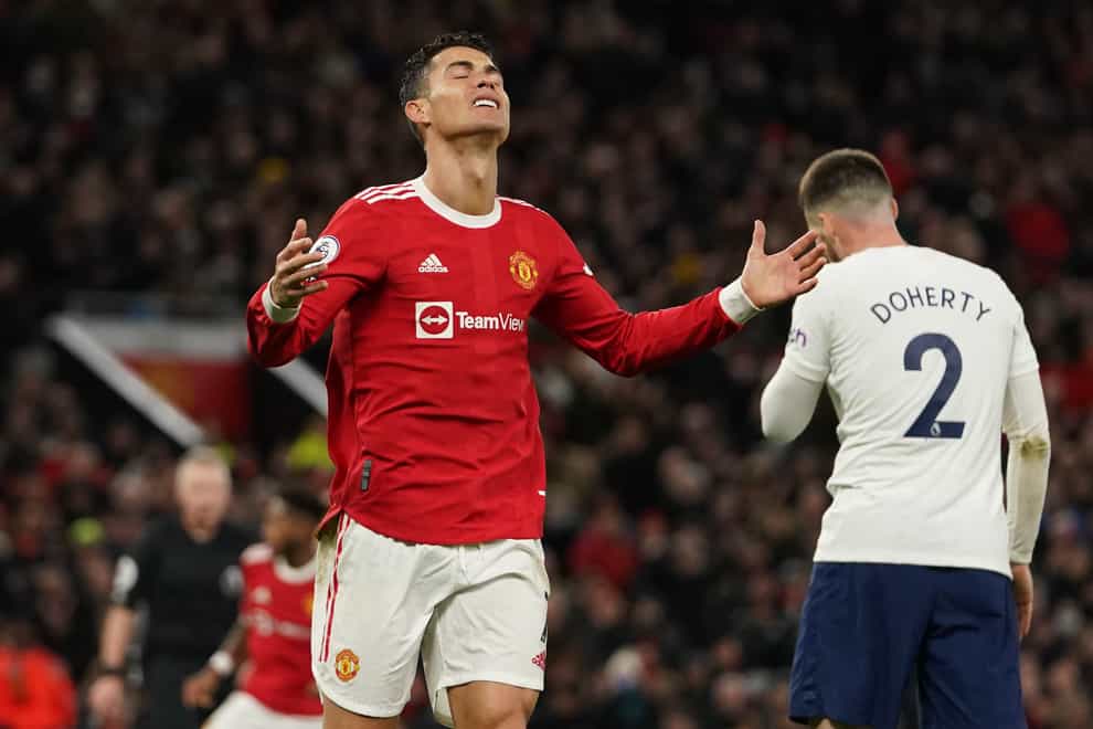 Cristiano Ronaldo and his reported battle with Manchester United continues to be the subject of gossip, with the Daily Mail writing he has asked to be released from the final year of his £360,000-a-week contract after talks with the club failed (Martin Rickett/PA)