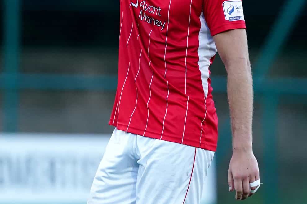 Sligo Rovers’ Shane Blaney scores against Motherwell (Martin Rickett/PA)