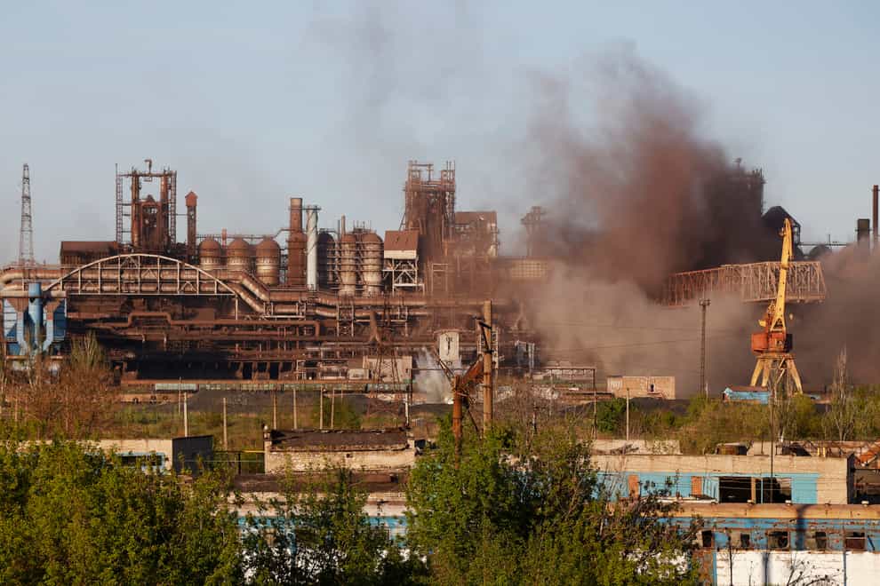 The Azovstal steelworks (AP)
