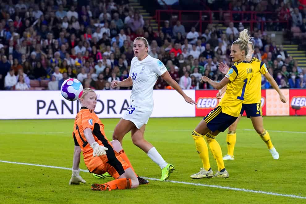 England’s Alessia Russo during the UEFA Women’s Euro 2022 semi-final match (Danny Lawson/PA)
