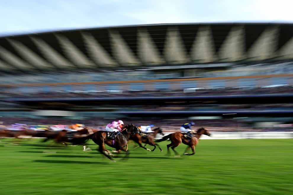 Inver Park ridden by jockey Ben Curtis (right) wins the Buckingham Palace Stakes during day three of Royal Ascot at Ascot Racecourse. Picture date: Thursday June 16, 2022.