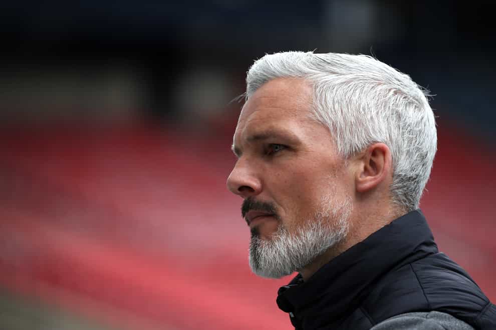 Jim Goodwin is looking to unleash his summer signings on Celtic (Andrew Milligan/PA)