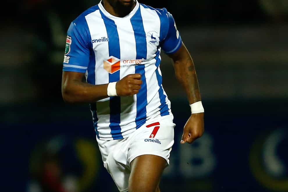Omar Bogle, pictured in action for former club Hartlepool (Will Matthews/PA)