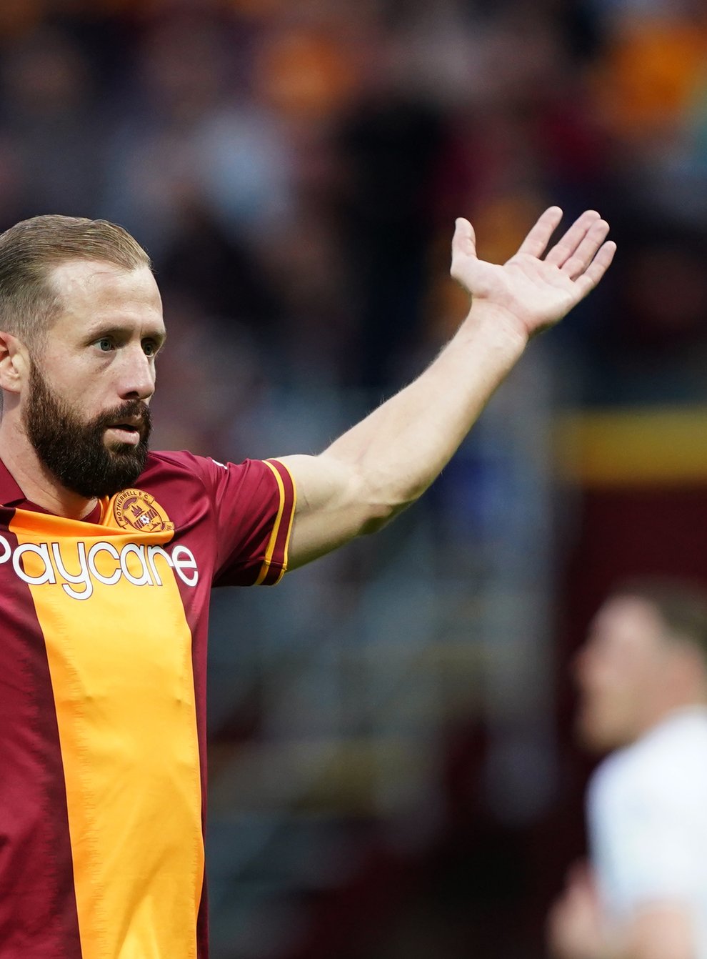 Kevin van Veen was on target for Motherwell (Andrew Milligan/PA).