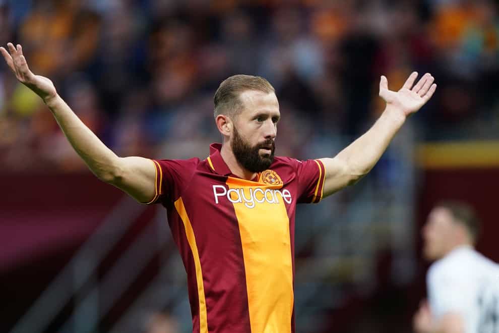 Kevin van Veen was on target for Motherwell (Andrew Milligan/PA).