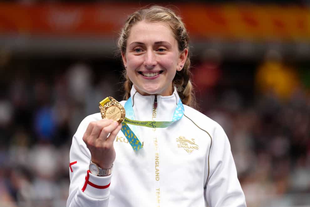Laura Kenny won Commonwealth gold for England in the women’s scratch race (John Walton/PA)