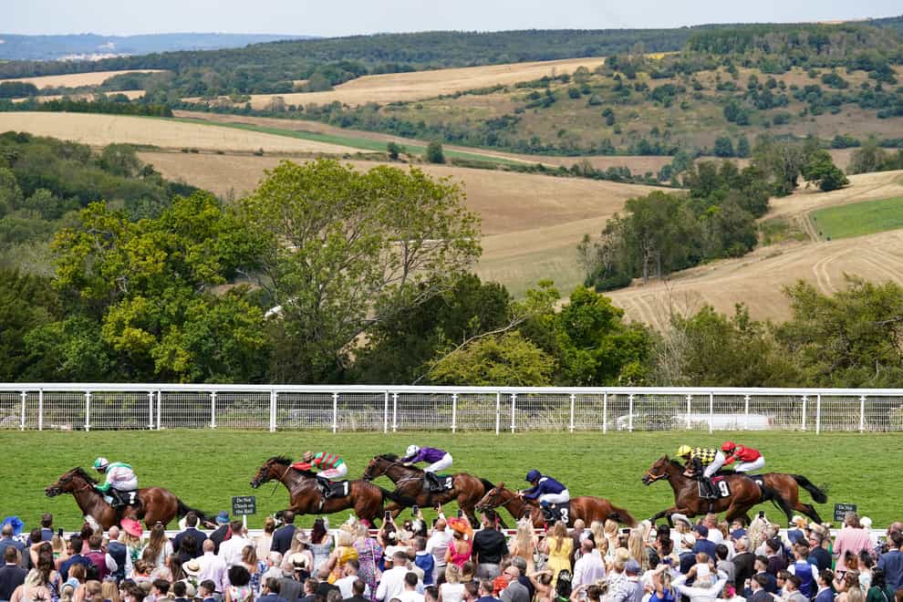 Al Karrar (second from left) the Richmond Stakes on day three of the Qatar Goodwood Festival 2022 (Adam Davy/PA)
