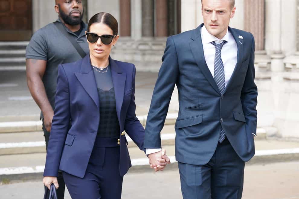 Rebekah Vardy says she was ‘scared to be out in public places’ during her legal battle with Coleen Rooney, after receiving up to 100 abusive messages per day (Yui Mok/PA)
