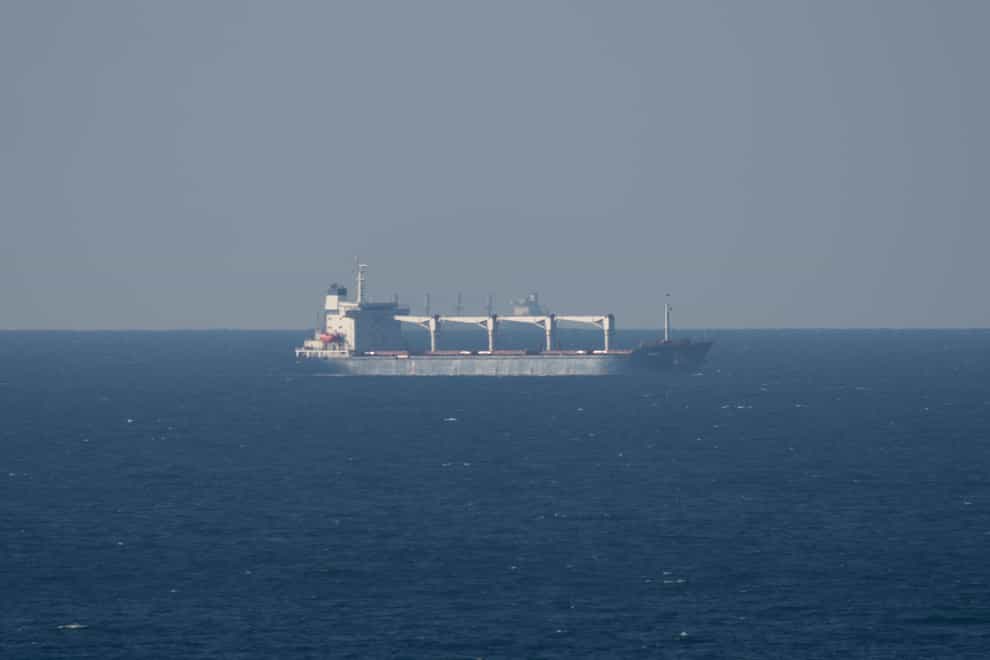 Cargo ship Razoni has arrived at the entrance of the Bosphorus Strait (Khalil Hamra/AP)