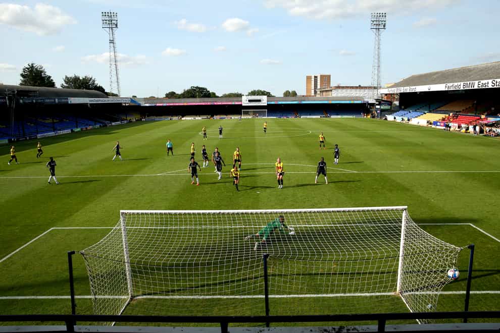 Southend’s Roots Hall home now has a Gilbert & Rose West Stand (Steven Paston/PA)