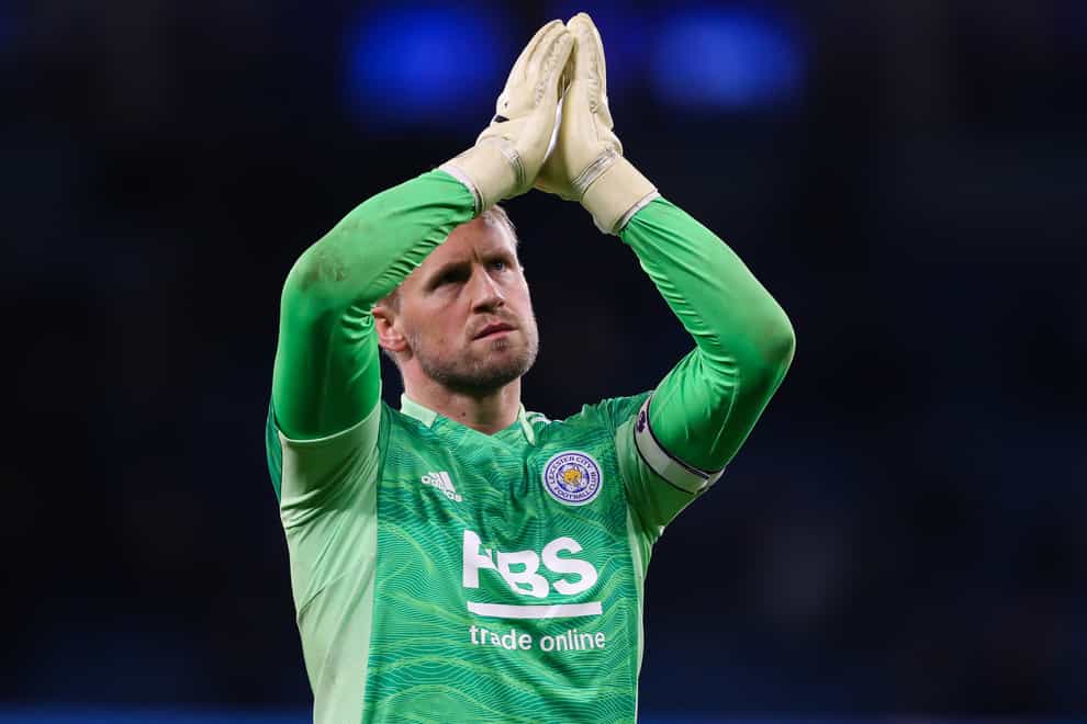 Kasper Schmeichel spent 11 years at Leicester (Barrington Coombs/PA)
