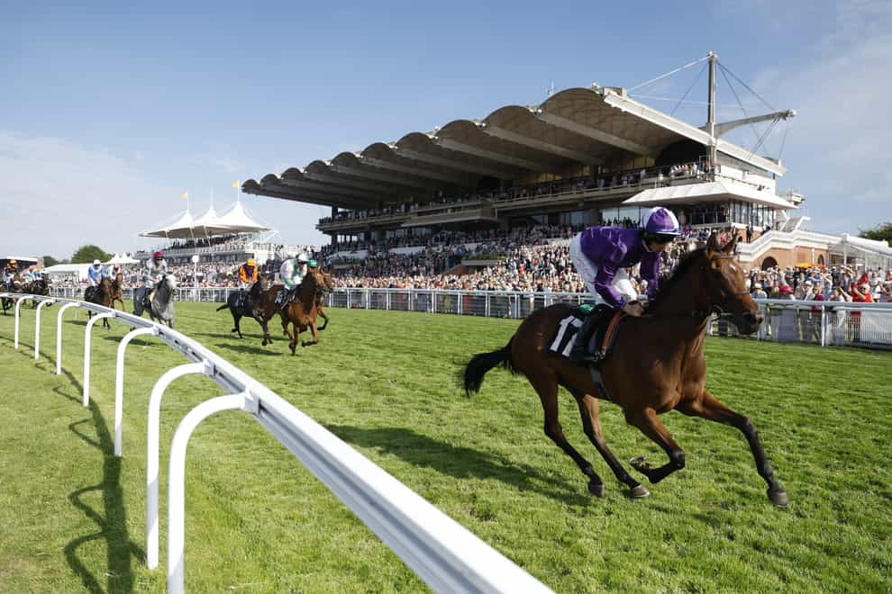 Sparkling Beauty ridden by jockey Rossa Ryan on the way to winning the Tatler EBF Maiden Fillies’ Stakes on day three of the Qatar Goodwood Festival 2022 at Goodwood Racecourse (Steven Paston/PA)