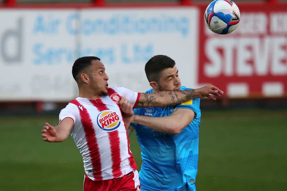 Stevenage will be without Elliott List (left) this weekend (Simon Cooper/PA)