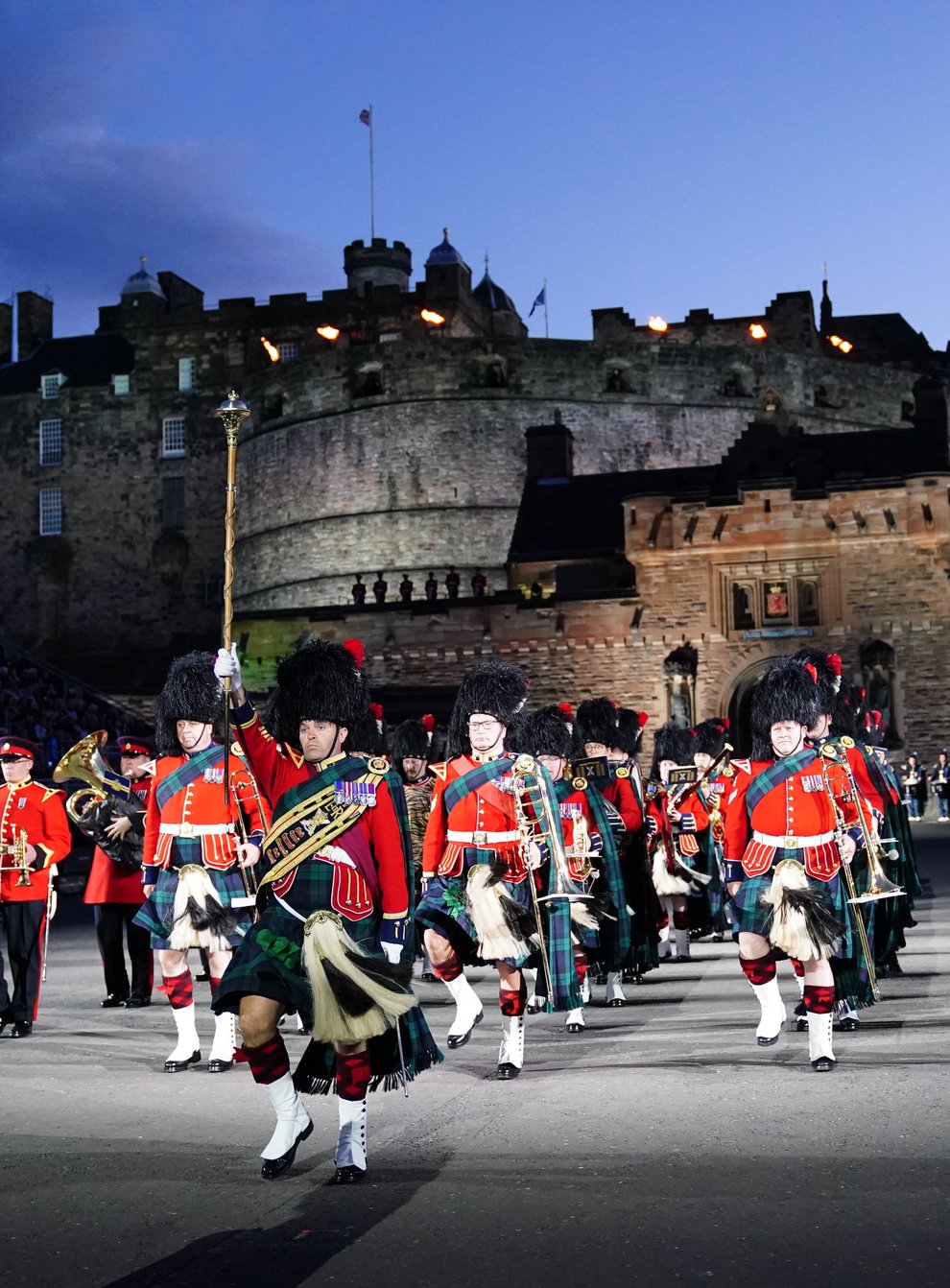 The Royal Edinburgh Military Tattoo is back with a bang as it welcomes back fans for the first time in three years (Jane Barlow/PA)