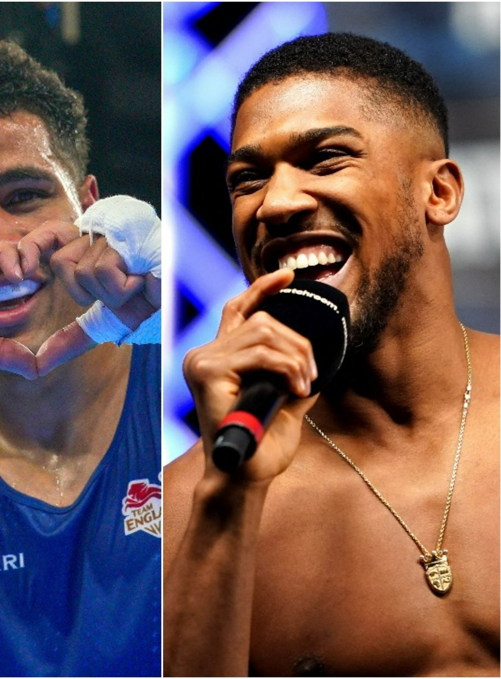 Delicious Orie and Anthony Joshua (PA)