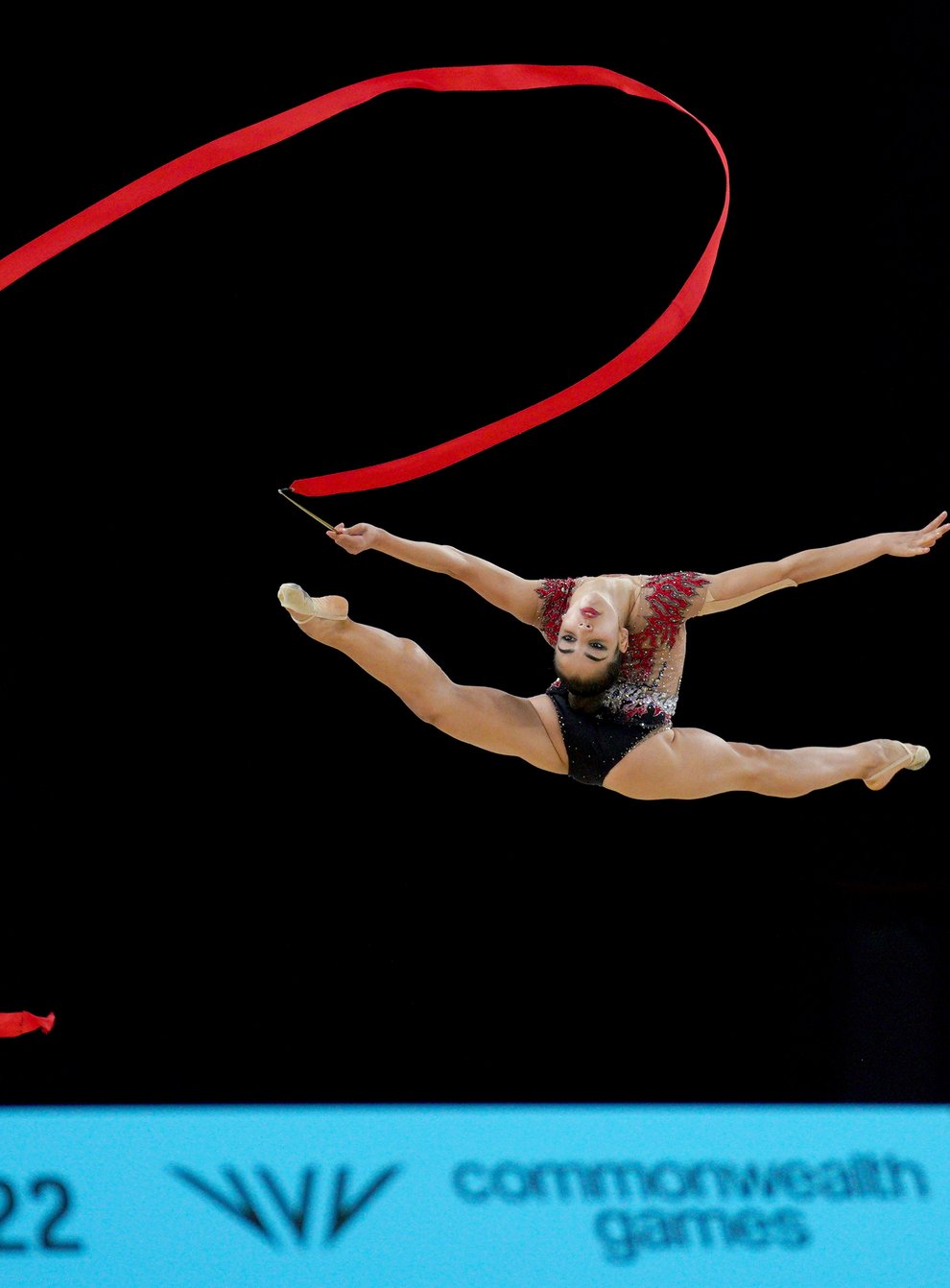 Marfa Ekimova made history with gold for England in rhythmic gymnastics (Peter Byrne/PA)
