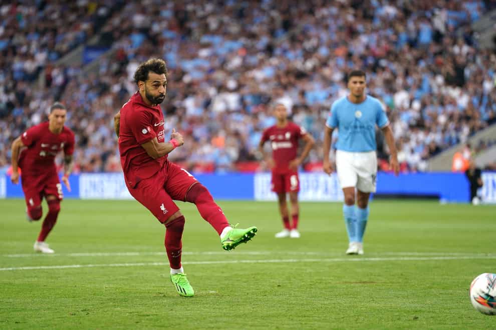 Liverpool’s Mohamed Salah was on good form in last weekend’s FA Community Shield victory over Manchester City (Nick Potts/PA)