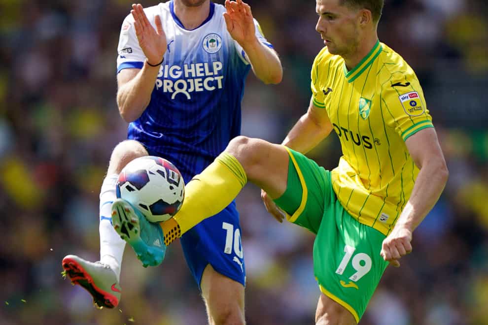 Norwich and Wigan could not be separated at Carrow Road (Joe Giddens/PA)