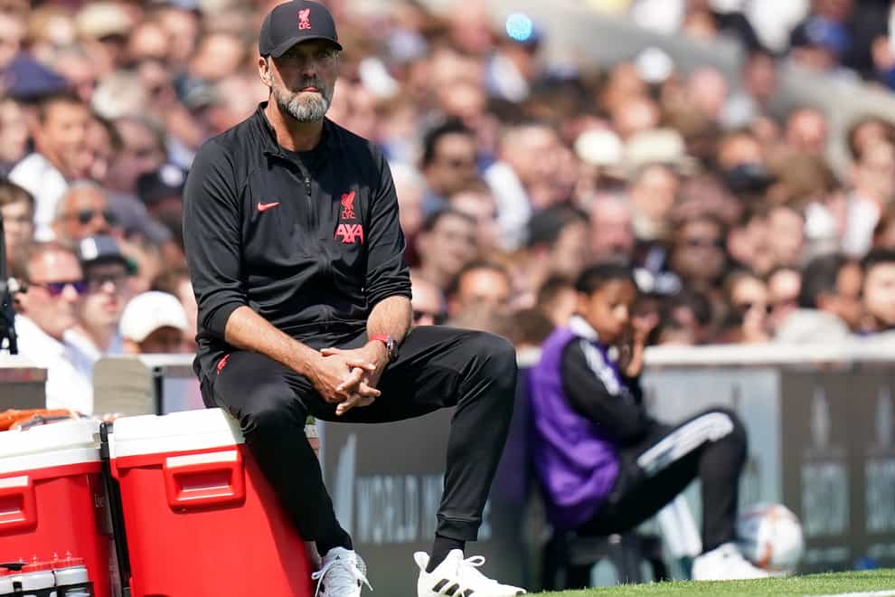 Jurgen Klopp believes Liverpool’s comeback 2-2 draw at newly promoted Fulham “felt like a defeat” (Adam Davy/PA)