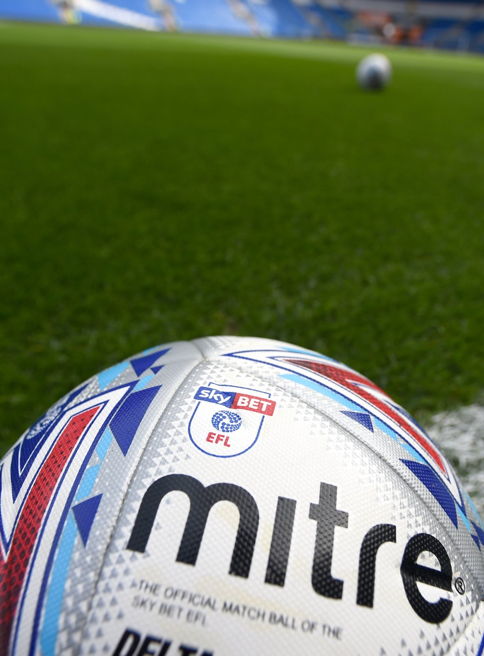 A general view of a official mitre matchball of the Sky Bet EFL