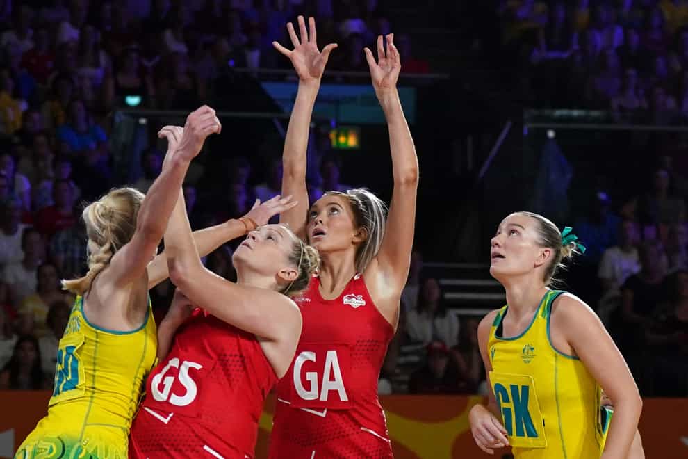 England’s Commonwealth Games netball title defence ended in disappointment (Jacob King/PA)