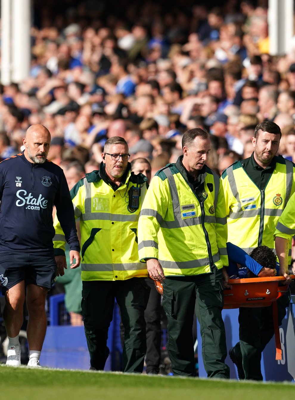 Everton defender Ben Godfrey is likely to be out for two to three months with a broken leg (Nick Potts/PA)