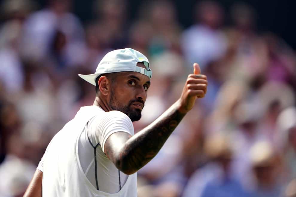 Wimbledon finalist Nick Kyrgios has won the Citi Open men’s singles and doubles titles on an action-filled Sunday (Zac Goodwin/PA)