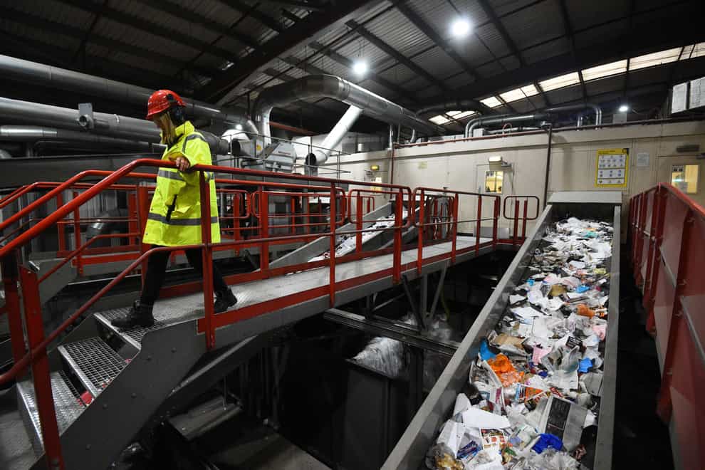 The Veolia integrated waste management facility in Southwark, London (Kirsty O’Connor/PA)