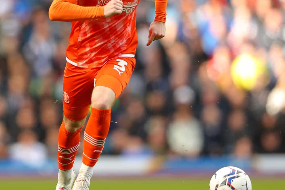 Blackpool’s James Husband has been out injured (Tim Markland/PA)