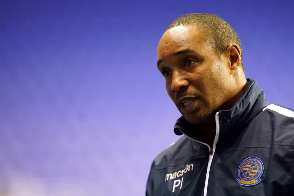 Reading boss Paul Ince has a number of players sidelined through injury (Nick Potts/PA)