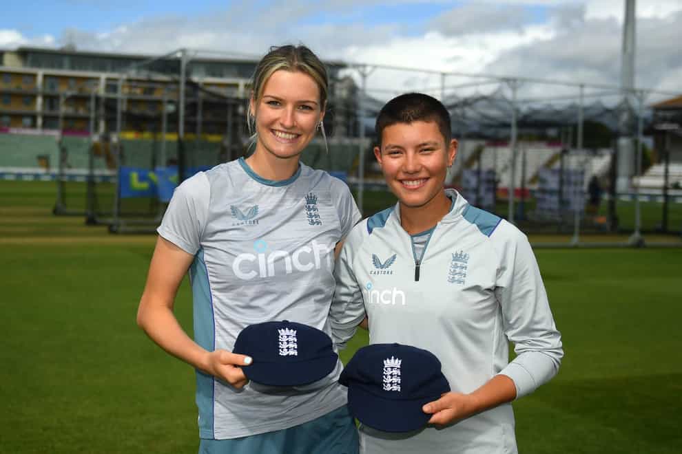 Lauren Bell and Issy Wong became the first Chance to Shine participants to play for England in June (Chance to Shine/Handout)