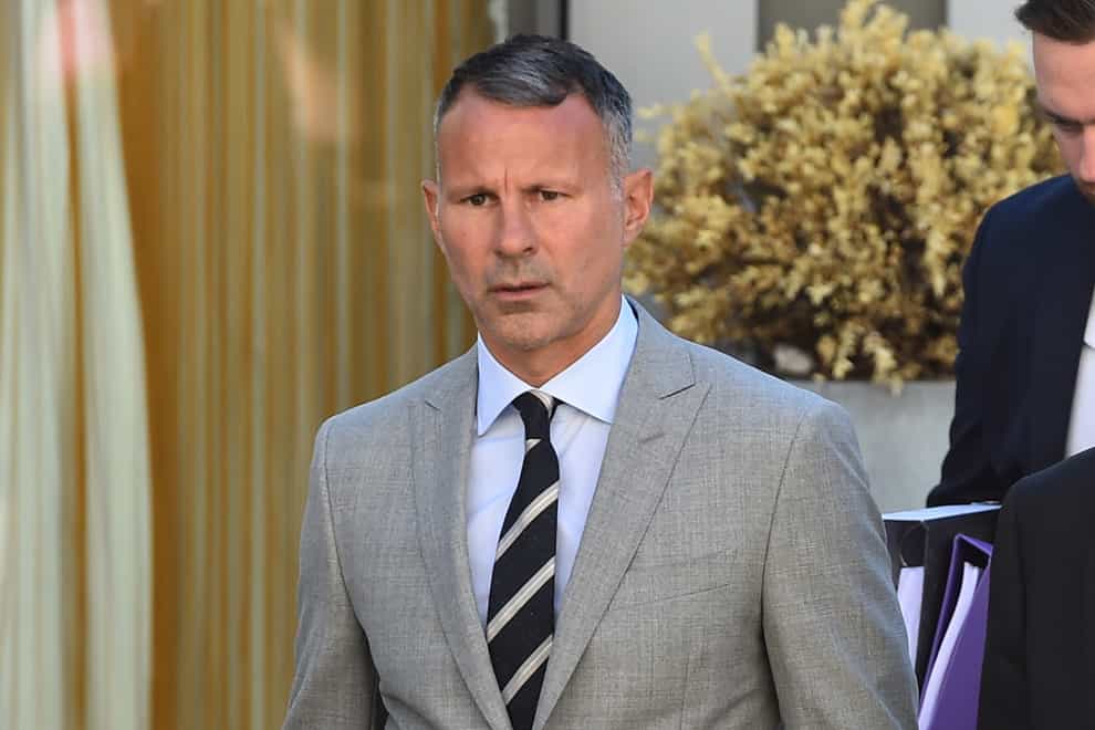 Former Manchester United footballer Ryan Giggs arriving at Manchester Crown Court (Peter Powell/PA)