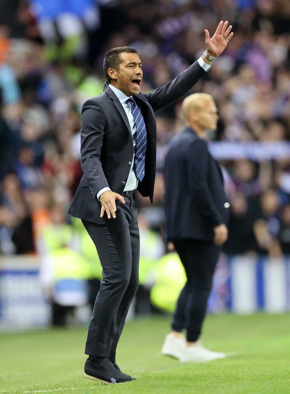 Rangers manager Giovanni van Bronckhorst was delighted with Tuesday’s win (Steve Welsh/PA)