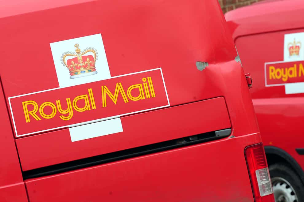 All Royal Mail collections and deliveries will be shut down during four days of strike action, the CWU said (Rui Vera/PA)