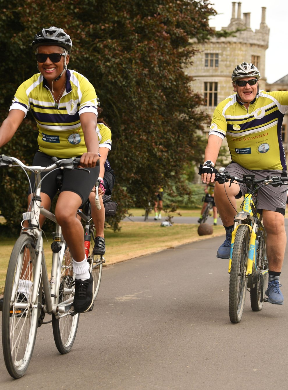 Horatio’s Garden cyclists embarked on a 1,100-mile cycle, visiting every spinal injury centre in the UK (Russell Sach/PA)