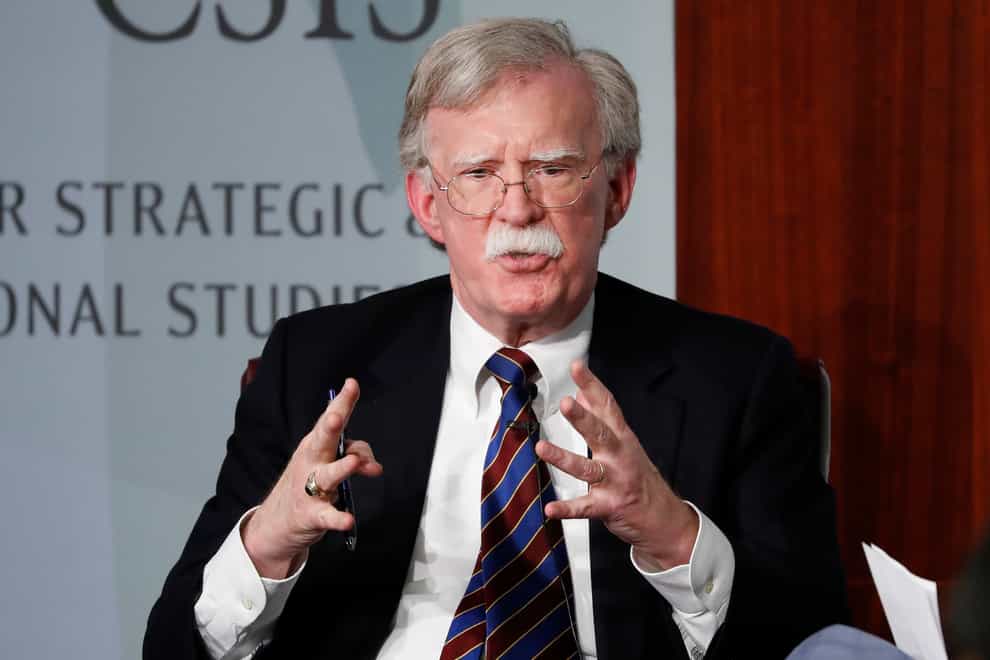 Former US national security adviser John Bolton (Pablo Martinez Monsivais/AP)