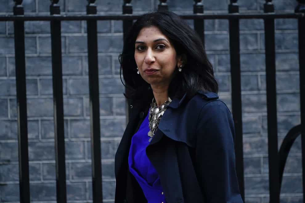 Attorney General Suella Braverman was speaking at the Policy Exchange think tank in London (Aaron Chown/PA)