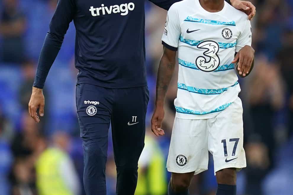 Raheem Sterling, right, has revealed why Thomas Tuchel, left, wanted to sign him for Chelsea (Nick Potts/PA)